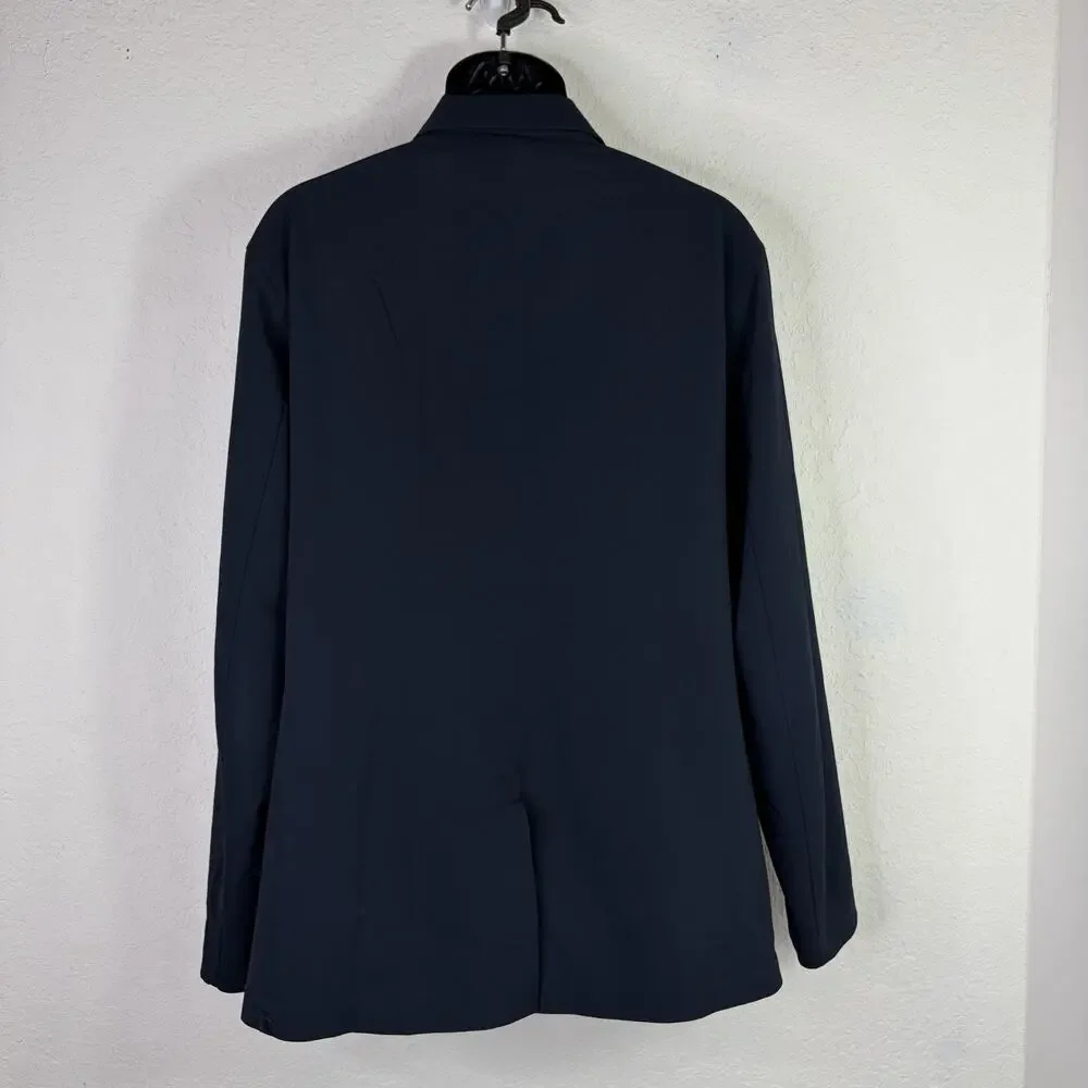 Lululemon Venture Blazer Men’s Navy Blue Snap Button Front Size XXL Classic Chic